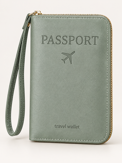 ✈️ Travel Deal – Zipper Passport Organizer 💼 RFID-Blocking Travel Holder for Cards, IDs & Essentials 🔒