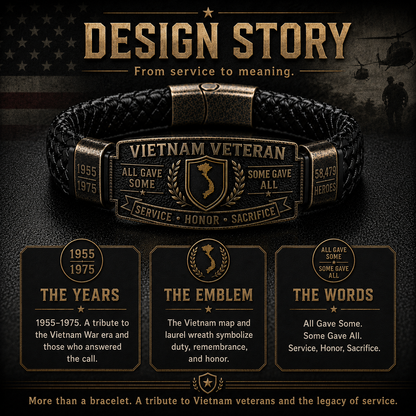 Last Day Promo: 50% OFF 🎖️ Vietnam Veteran Honor Bracelet