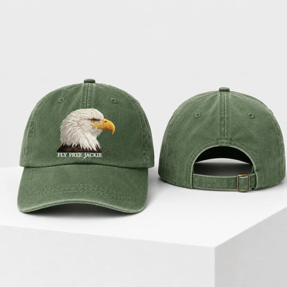 🦅Fly-Free-Jackie Embroidered Memorial Cap