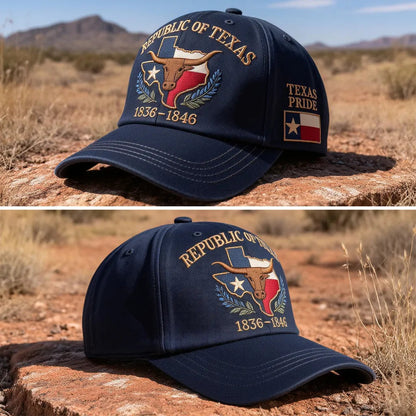 Republic of Texas Commemorative Embroidered Cap – Show Your Texas Pride