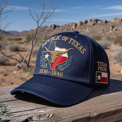 Republic of Texas Commemorative Embroidered Cap – Show Your Texas Pride