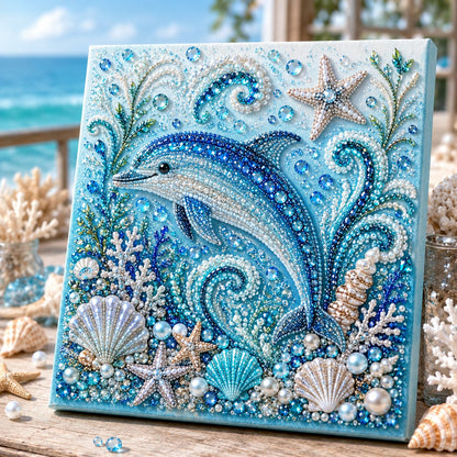 🎁Last Day 50% OFF - 🌊✨ Ocean Theme Pearl Art DIY Kit – Relaxing DIY Craft to Create Stunning Coastal Artwork