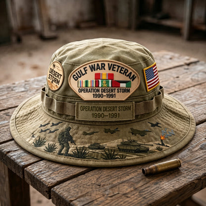 🇺🇸 Last Day Promo: 50% OFF 🎖️ - Gulf War Veteran Desert Storm Tribute Boonie Hat