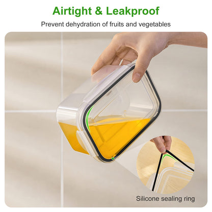 5-Piece Airtight Fruit Storage Container Set for Fridge