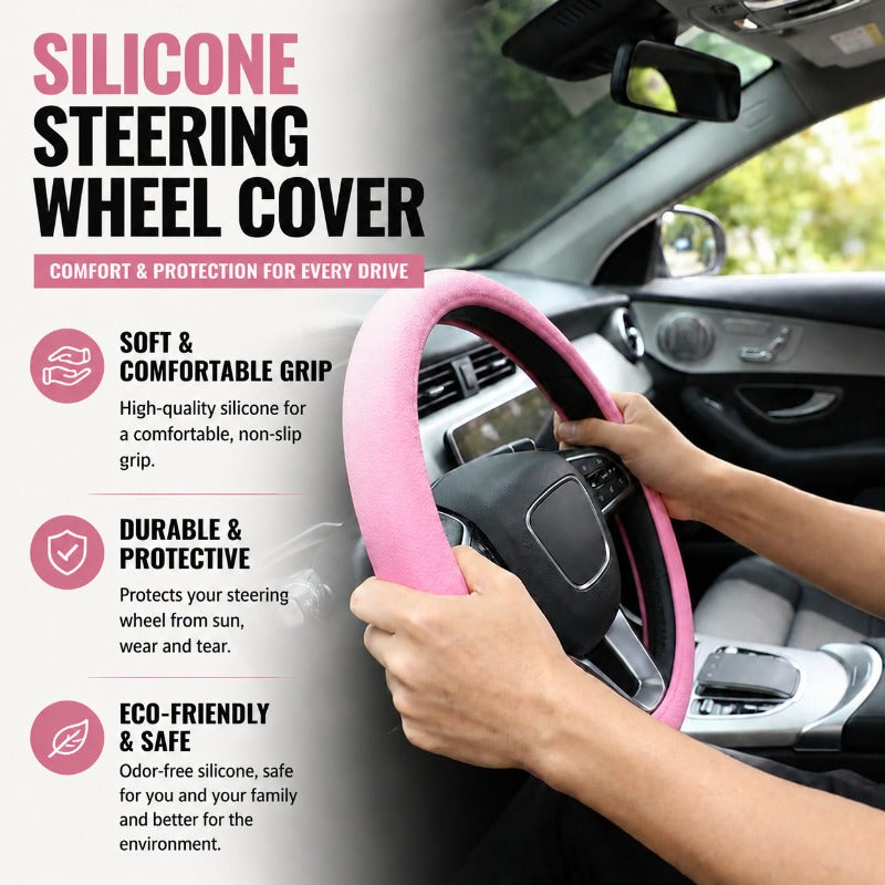 🚗Universal Silicone Steering Wheel Cover