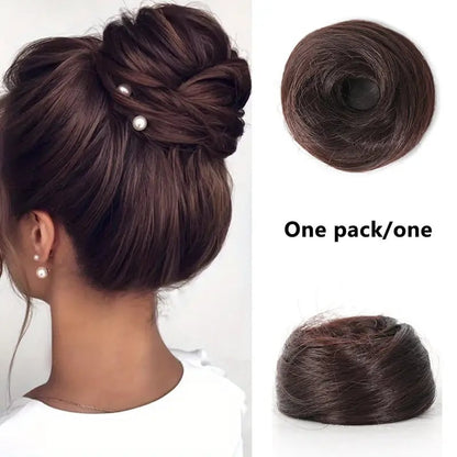 Synthetic Messy Bun Hair Piece for Women
