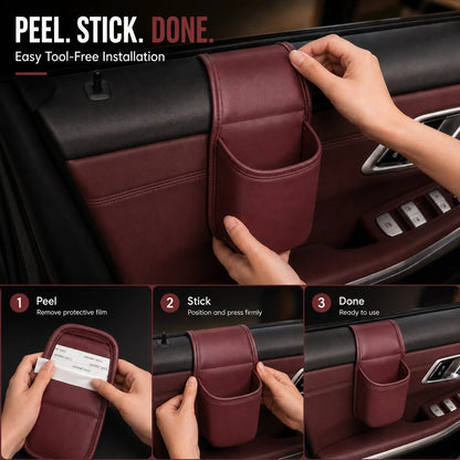 🔥LAST DAY 50% OFF - Leather Car Door Storage Pocket🚗