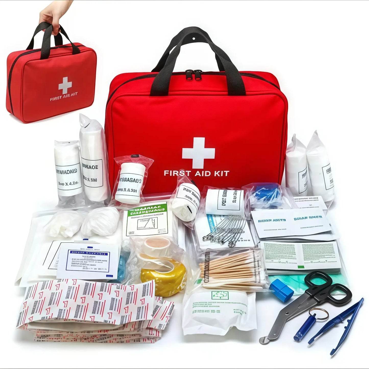 🎒First Aid Kit - Premium Waterproof Compact Trauma Medical Kits for Any Emergencies