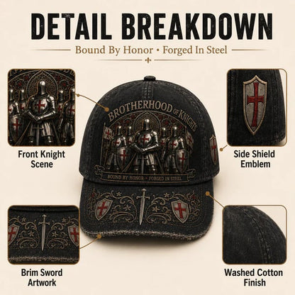 ⚔️ Brotherhood Of Knights Honor Cap 🎁Free Honor Coin With Every Cap Purchase