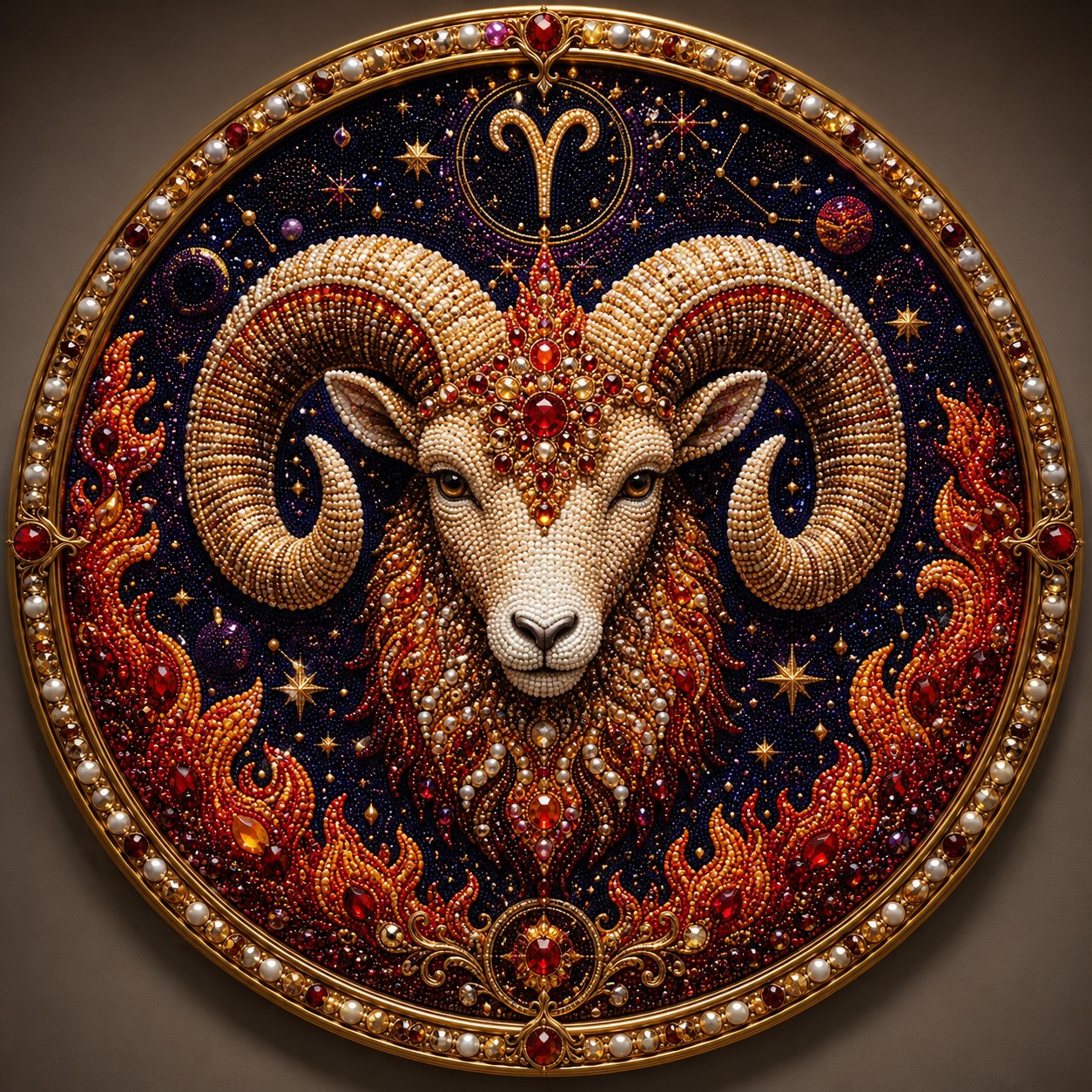 🔥Last Day 50% OFF - 12 Zodiac Signs Pearl Art Kit ♈🌙