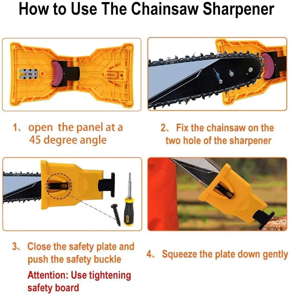 💥Compact Chainsaw Sharpener – Fast and Accurate Maintenance for All Chainsaws