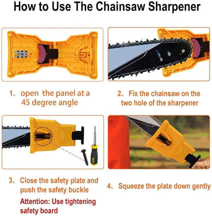 💥Compact Chainsaw Sharpener – Fast and Accurate Maintenance for All Chainsaws