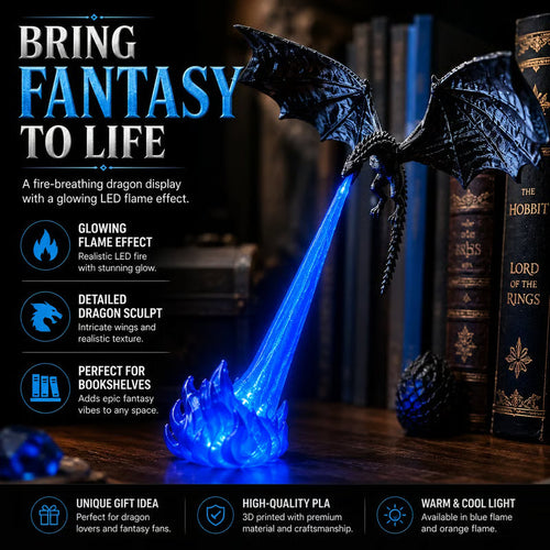 Dragon Fire Desk Light — Turn Your Desk Into a Fantasy Realm