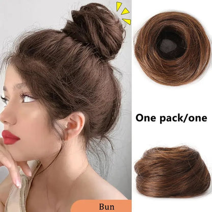 Synthetic Messy Bun Hair Piece for Women
