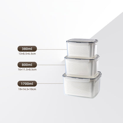 5-Piece Airtight Fruit Storage Container Set for Fridge