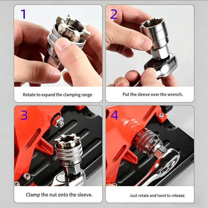 🛠️Multi-Function Universal Socket Wrench Tool - Universal Maintenance Tool