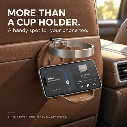 🚗 Universal Foldable Car Cup Holder – Space-Saving Drink & Phone Holder
