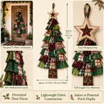 🎄Beginner-Friendly DIY Oversized Patchwork Christmas Tree Door Hanging Kit | Complete Kit with All Tools & Step-by-Step Guide Included 💕