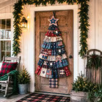 🎄Beginner-Friendly DIY Oversized Patchwork Christmas Tree Door Hanging Kit | Complete Kit with All Tools & Step-by-Step Guide Included 💕