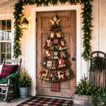 🎄Beginner-Friendly DIY Oversized Patchwork Christmas Tree Door Hanging Kit | Complete Kit with All Tools & Step-by-Step Guide Included 💕