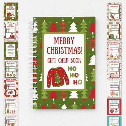 🎄📚Christmas Gift Card Book - 🎁Surprises On Every Page📚Hardcover & Durability Line