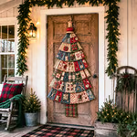🎄Beginner-Friendly DIY Oversized Patchwork Christmas Tree Door Hanging Kit | Complete Kit with All Tools & Step-by-Step Guide Included 💕