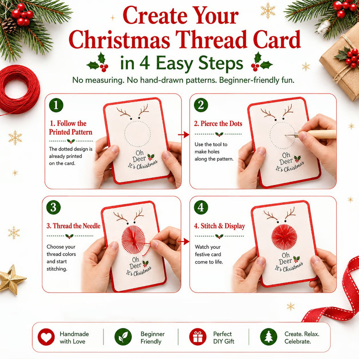 🎄Last Day 50% OFF - Merry & Bright Christmas DIY Kit