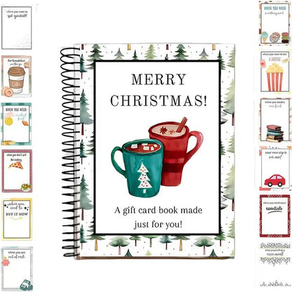 🎄📚Christmas Gift Card Book - 🎁Surprises On Every Page📚Hardcover & Durability Line