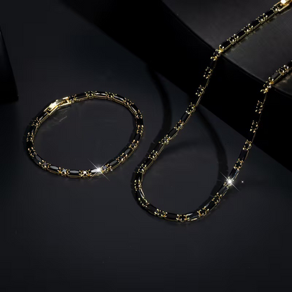 💎 LIMITED TIME 50% OFF! ✨ Sparkling Jewelry Set for Men – Statement Cubic Zircon Necklace & Bracelet Set – Refined Street Luxe Style ✨